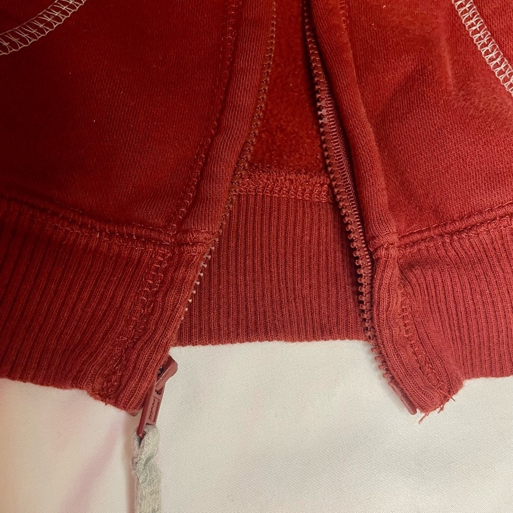 Arizona Jean Company 18 Month Red Sweatshirt cotton/polyester PRELOVED zip-up - Picture 4 of 6